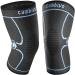 Cambivo 2 x Kniebandage Women Men Orthopedic Kniebandage Helpful relaxation at meniscus tear ACL and arthritis bandage knee for running hiking jogging sport volleyball M black/blue