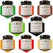 Honey Bee Preserves Jams Marmalades Pick N Mix - Choose From 8 Flavours | Mint Sauce Strawberry Plum-Jam Gooseberry-Jam Blackcurrant Orange-Marmalade - Pack of 6