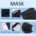 50 Pcs Black Disposable Face Mask 3-Ply Breathable Safety Mask for Indoor & Outdoor Protection - Buy Online on GoSupps.com