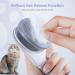 IMAAL Cat Brush with Flea Comb - Self Cleaning Slicker Dog Brush - Pet Grooming Tool with Release Button - Gray - Buy Online on GoSupps.com