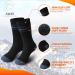AWLE Warm Thermal Socks - Insulated Heated Winter Crew Socks - 2pc Black/Gray Medium - Buy Online on GoSupps.com