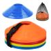 MMOutlets Soccer Cones for Drills with Mesh Bag & Strap-Flexible, Heavy-Duty Sports Cones for Soccer Practice, Basketball, Fitness Training- Agility Cone Sports for Indoor & Outdoor Games Multi Color 40
