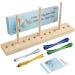 Ackitry Extended Bow Maker for Ribbon for Wreaths  Wooden Ribbon Bow Maker with Twist Ties and Instructions for Creating Gift Bows  Hair Bows  Corsages  Holiday Wreaths  Various Crafts