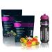 Evotion Pro Isotonic beverage powder and bicycle bottle 2 x 600g currant and exotic fruit - calcium magnesium potassium sodium electrolyte powder sports drink - electrolyte sport recovery drink black currant and exotic fruits