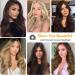 Hair Clip-In Extensions - Long Double Weft Synthetic Blonde Braid 50cm | Cheap Full Head 4-Pcs Wig with Highlights for Women - Buy Online on GoSupps.com