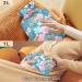Naanle 2L Hot Water Bottle with Cover - Blue Pink Floral Hot Water Bottle for Back Pain Relief Hand & Foot Warmer Neck Warmth & Cold Therapy - Buy Online on GoSupps.com