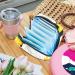 Bee and Flower Portable Napkin Storage Bag - Zippered Case for Teen Girls & Women | Ideal eCommerce Solution - Buy Online on GoSupps.com