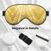 Gold Bling Print Unisex Sleep Eye Mask - Soft Comfort Eye Shade for Travel Yoga & Shift Work | Black - Buy Online on GoSupps.com