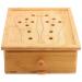 Footmxibus box anggrek footmoxibustion box Moxaroller holder Moxibusion wooden box 6 compartments 6 ventilation slots drawer moxary roller holder for footmoxibusion
