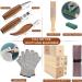 Wood Carving Kit for Beginners - 19PCS Tools with 3 Whittling Knives, Basswood Blocks, Gloves, Strop Block, Polishing Compound - Hobbies for Adults - Buy Online on GoSupps.com