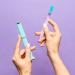 Bona Fide Beauty Czech Glass Nail File with Case - Pastel Aqua/Violet | Manicure Fingernail File for Natural Nails - Expert Precision Filing and Smooth Finish - Buy Online on GoSupps.com