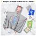 Yosemy 100% Cotton Hooded Baby Towel Poncho - Soft & Absorbent Bathing Towel for Children 0-3 Years - Light Gray Elephant Design - Buy Online on GoSupps.com