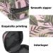 Large Capacity Women's Travel Storage Bag | Menstrual Cup Pocket & Makeup Organizer - Tropical Leaves Design - Buy Online on GoSupps.com