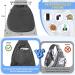 Slowton Dog Carrier Bag - Adjustable Padded Shoulder Strap & Front Pocket for Outdoor Adventures | Ideal for Pets 4.1-6.8kg (Grid Tissue Gray Size L) - Buy Online on GoSupps.com