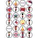 24 London Theme Wafer Cupcake Toppers Great Britain Edible Cupcake Toppers - Stand Up Disc Wafer Cake Decorations - Buy Online on GoSupps.com