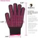 Buy 2 Piece Heat Resistant Gloves with Silicone Bumps - Professional Heat Proof Mitts for Hair Styling & Curling | Universal Fit Size - Buy Online on GoSupps.com