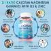 Calcium Citrate Supplement 1000mg for Women & Men 6-in-1 Calcium Magnesium Zinc Gummies + Vitamin D3 B6 & Potassium High Absorption for Bones Teeth Muscle & Nerve Health Vegan Sugar Free 60Cts 60 Count (Pack of 1) - Buy Online on GoSupps.com
