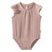 Sterntaler Body Uni Musselin with winged sleeves Hase Happy - Baby Body for Girls from Cotton Musselin - Summer Girls Body Uni -colored 68 SamtRosa