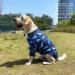 3XL Navy Dinosaur Printed Dog T-Shirt for Large Dogs | Soft Pet Pajamas - Buy Online on GoSupps.com