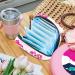 MUOOUM Color Love Heart Sanitary Napkin Storage Bag | Portable Menstrual Cup Pouch & Nursing Pad Holder | Multi-colored - Buy Online on GoSupps.com