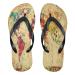 Mnsruu Vintage World Map Watercolor Flip Flops Flip Sandals Home Slippers Hotel Spa Bedroom Travel XXL for Men Women