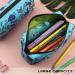 Spring Linen Dinosaur Pencils & Eco-Friendly Makeup Bag | Stylish Stationery & Cosmetic Organizer - Buy Online on GoSupps.com