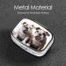 Portable Bulldog Pill Box - 2 Compartment Medicine Organizer for Travel | Unique Gift Idea | Metal Vitamin & Fish Oil Case - Buy Online on GoSupps.com