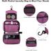 Cooja Wash Bag Hanging Toiletry Bag for Women - Makeup Travel Washbag with Hook & Handle + 2 Drawstring Bags - Violet - Buy Online on GoSupps.com