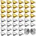 48 Pieces Heart Shaped Magnetic Clasps for Jewelry Gold Silver Bracelet Clasps Closures Magnetic Breakaway Clasp Converter for Bracelet Necklace DIY Making Wedding Jewelry Accessories