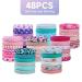 48 Pcs Seamless Nylon Elastic Hair Ties for Girls - Cute Fabric Ponytail Holders in 48 Colors with Prints - No Damage Hair Accessories for Women - Buy Online on GoSupps.com