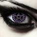Design lenses colored violet black Halloween witches Pentagram contact lenses 1 pair (2 pieces) soft colored lens purple without strength ciel "