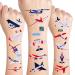24 Sheets Airplane Temporary Tattoos  Birthday Decorations Airplane Party Favors