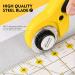 Magicfly Rotary Cutter Set Quilting Kit Including Fabric Cutter Wheel and Mat A3 Patchwork Ruler Carving Knife Replacement Cutter Blades for Fabric Sewing Quilting - Buy Online on GoSupps.com