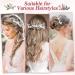 Kiiwah 4-Piece Wedding Hair Accessories - Pearl Flower Hairpins & Strass Bridal Jewelry for Brides and Communion Girls (Silver) - Buy Online on GoSupps.com