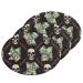 3-Pack Cleaning Kitchen Sponges Oval Money Skull Chain Kitchen Cellulose Dishwashing Wood Pulp Cotton