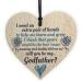 RED OCEAN GODMOTHER GODFATHER Will You Be My Godfather Wooden Heart Plaque Goddaughter Godson Christening Asking Gifts