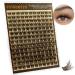 Brown Lash Clusters 10-20mm Wispy Lash Extensions Faux Mink False Lashes 154 Pcs Brown Eyelashes Natural Look Brown Cluster Eyelashes for Everyday Wear by FOINEMYED Light Latte