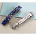 French Design Hair Barrette Set - 2PCS Tortoise Shell Celluloid Rectangle Clips for Women - Buy Online on GoSupps.com