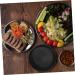 Zerodeko Non Stick Frying Pan Ceramic Frying Pan Outdoor Cookware Square Dinner Plates Non-Stick Frying Pan Meats Camping Pan Portable Charcoal Grill Flat Gas Stoves Oven Aluminum 21.50X21.50X2.50CM Black - Buy Online on GoSupps.com