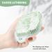 Sndyi Silicone Body Brush - Gentle Exfoliating Leaf-Shaped Shower Scrubber for Sensitive Skin | Foam-Forming Bristles in Firing Green Mint - Buy Online on GoSupps.com