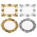 4 Pi ces Palette de M lange Vintage pour Ongles R sine Planche Lisse pour M lange de Pigments Facile Nettoyer Outil Portable pour Manucure et Pr sentation Artistique