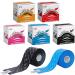 Buy Nasara Original Kinesiological Physio Sport Tape - 5 Roll Set (5cm x 5m) with Free Video Instructions | Best for Sports & Injury Recovery | International Shipping - Buy Online on GoSupps.com