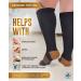 Doctor's Select Copper Plus Size Compression Socks - 20-30mmHg Extra Wide Calf - 2 Pairs for Swelling & Varicose Veins - Black 3X-Large - Comfortable Compression Socks for Men & Women - Buy Online on GoSupps.com