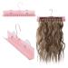 Hair Extension Holder - Lightweight Hair Extension Hanger w/ 2 Suction Cups 360 Rotating Hook - Smooth Powder- Coated Steel Hair Rack -Multi-Layer Hair Holder for Washing Drying & More