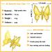 Puniae 3D Metal Butterfly Hair Clips - Set of 12 | Hollow Metallic Hairpins for Women, Girls, Weddings - Buy Online on GoSupps.com