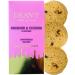 Deans Scottish Butter Shortbread Biscuits - 150g Luxury Gold & Pink Gift Box Full of Crumbly Rounds. Irresistible Cookies Slowly Baked By Hand To An Original Recipe. Rhubarb & Custard Flavour Rhubarb Crumble & Custard