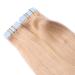 Tape In Hair Extensions #20 Ash Blond 40cm | 100% Remy Real Hair | 50 Bricks 4cm Wide | Adhesive Tresse by Novon Hair Extensions - International Shipping Available - Buy Online on GoSupps.com
