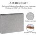 Linen Photo Album for 6x4 Photos - 100 Picture Slip-In Pockets | Book Bound Fotoalbum with Space for Notes - Grey - Buy Online on GoSupps.com