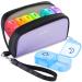 Stylish ZIKEE Weekly Pill Organizer 2 Times a Day Pill Box 7 Day with a Fashionable Purple Oxford Bag & a Detachable Handle for Travel Pill Case for Vitamins Fish Oils Medicines Supplements