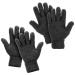 2 Pairs Microfiber Dusting Gloves Cleaning Mittens Reusable Microfiber Dust Cleaning Glove Wipes Dust Mittens for Cleaning Lamp Car Furniture and Hard-to-Reach Corner 2pcs Black